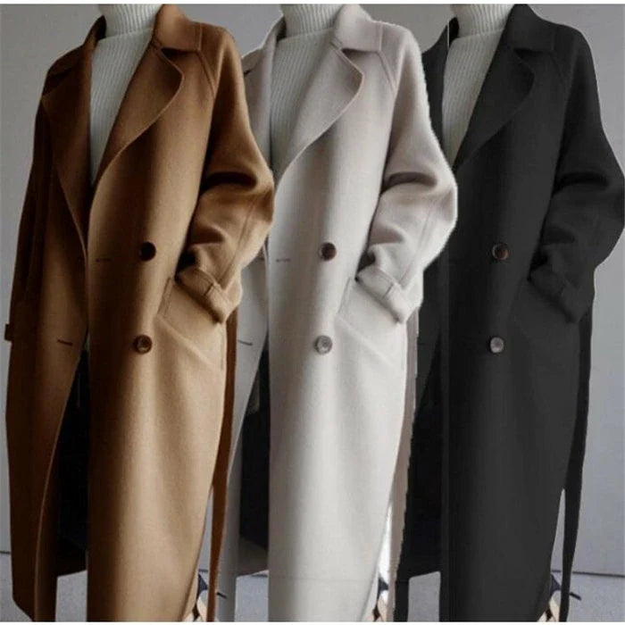 Clara - Il Trench in Lana per Eleganza e Comfort Senza Tempo